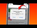 How to fix Payment information required | Payment method verification required in app store iOS ✅