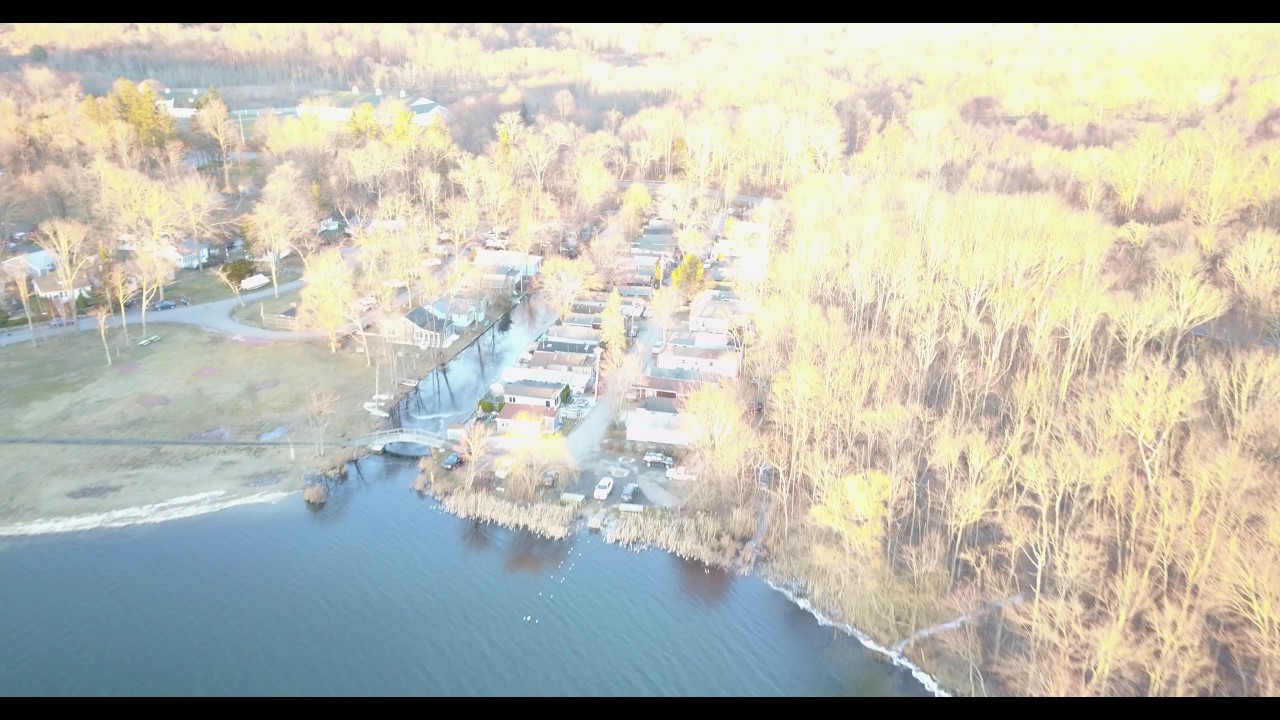 DJI Mavic drone flying over Peach Lake, NY 3517 YouTube