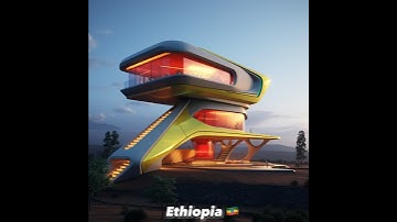 Countries flags of the world as futuristic houses generated using AI - Part 4