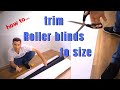 How to trim roller blind to size Install video – Improved audio with Inspire DIY Kent Thomas