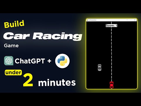 How I created a Car Game in just 2 minutes with ChatGPT and Python | ChatGPT Tutorial | Step by Step