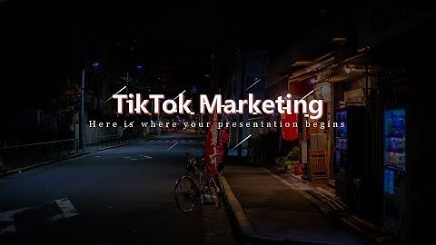Free TikTok Marketing PowerPoint Template & Google Slides Theme by GreatPPT.com