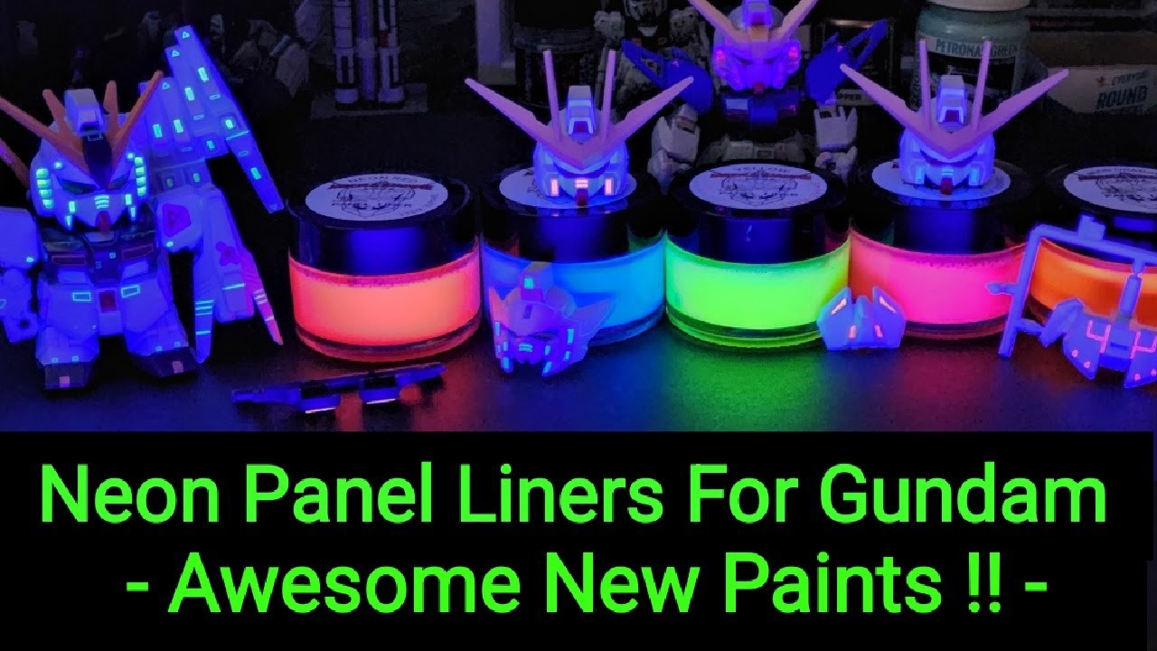Neon Panel Liners For Gundam Kits - Awesome New Paint Line