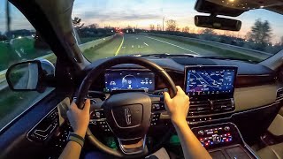 2022 Lincoln Navigator Black Label - POV Night Drive (Binaural Audio)