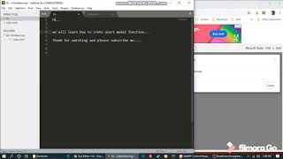 How to cretea modal alert function HTML (Cara Create Alert)