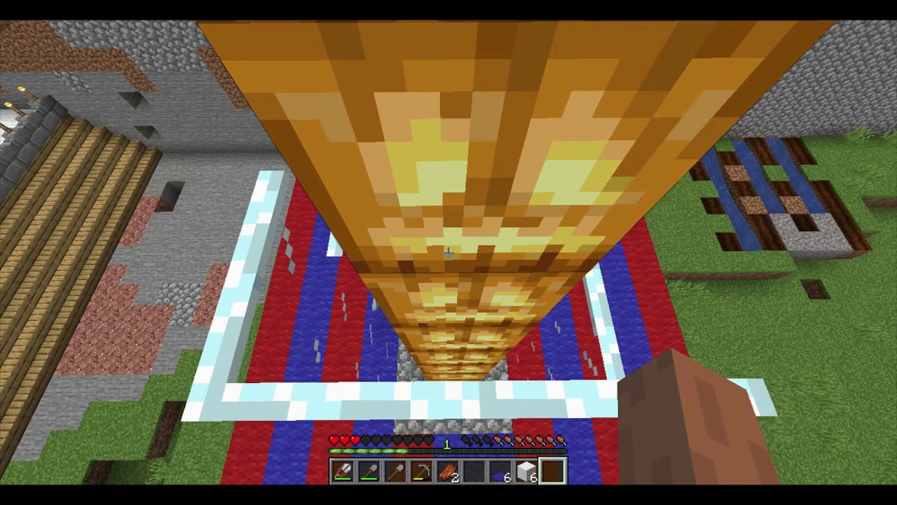 I made snow golem and lightning Tower of pumpkins