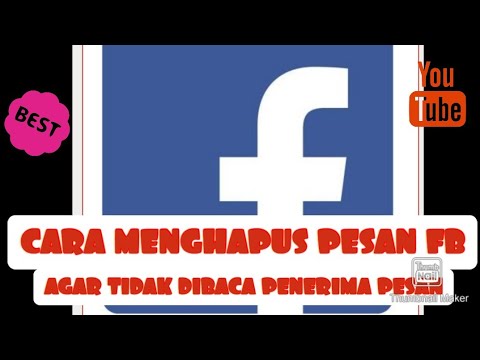 CARA MENGHAPUS PESAN FACEBOOK,AGAR TIDAK DIBACA PENERIMA