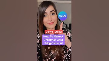 Canva Tutorial - How To Make A Christmas Card Using Canva AI! #canvatips #canvatutorial