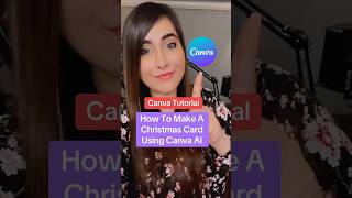 Canva Tutorial - How To Make A Christmas Card Using Canva AI! #canvatips #canvatutorial screenshot 4