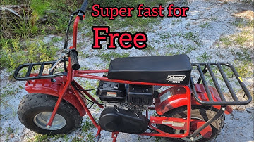 How to make a mini bike faster for free (Up to 10mph faster with a ziptie!!)