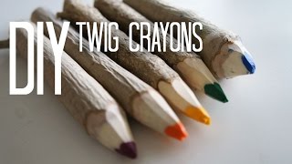 How to Make Twig Crayons