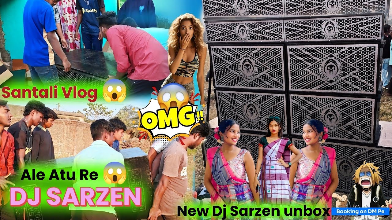 Ale Atu Re New Dj SARZEN Unboxing + Sound Test 🔥 😱 | New Santali Vlog Video 2026 | New Dj SARZEN