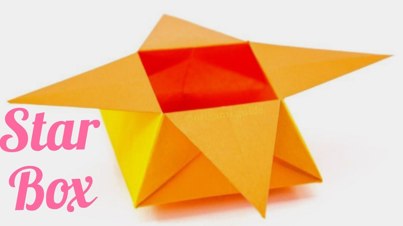 Origami Star Box Diy Paper Box Origami Desk Organizer Youtube