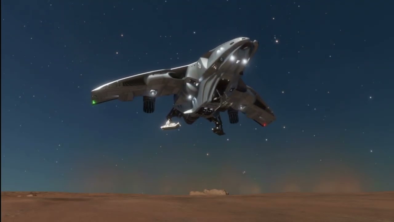 Elite Dangerous Mars like planet landing