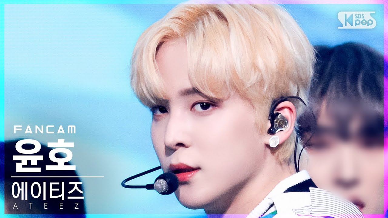 [안방1열 직캠4K] 에이티즈 윤호 '멋 (흥 : 興 Ver.)' (ATEEZ YUNHO 'The Real' FanCam)│@SBS Inkigayo_2021.12.12.