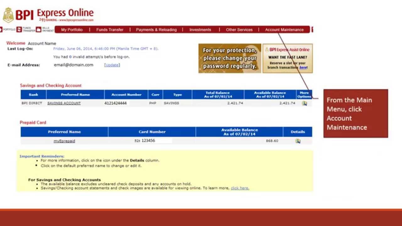 BPI Online Account How To Change Password YouTube bpi-online-account-how-to-change-password-youtube