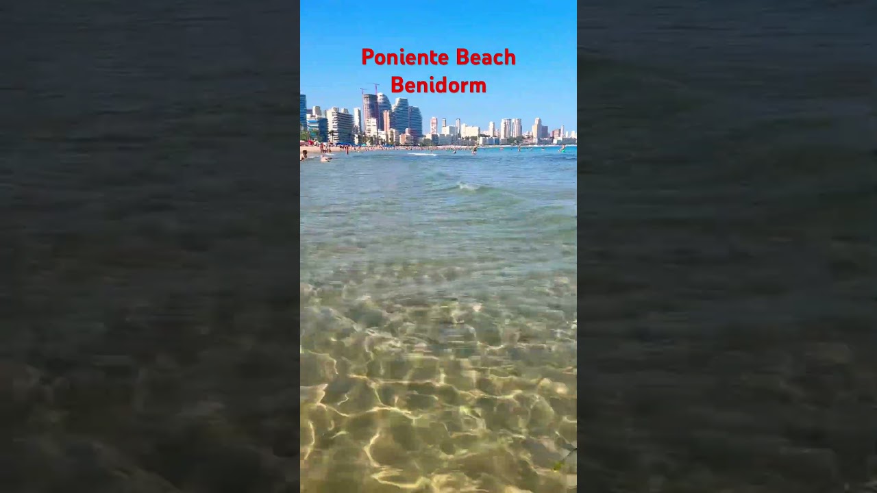 Crystal clear water and fine sands in Poniente Beach 