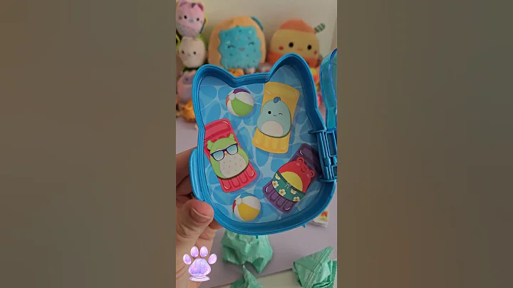 Squish-A-Longs! It's summer vibes 🏖🩵 #minis #mini #asmr #fyp #toys #unboxing #squishmallows #fun