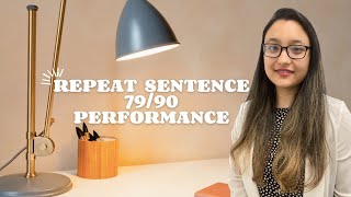 Repeat Sentence | 79\/90 Performance | milestonestudy.com.au