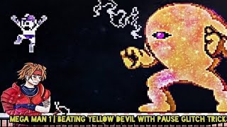 🟣 Mega Man 1 | Beating Yellow Devil with Pause Glitch Trick | #megaman1 #glitch #pauseglitch #shorts