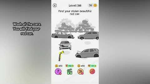 Braindom Level 168 Find your stolen beautiful red car.