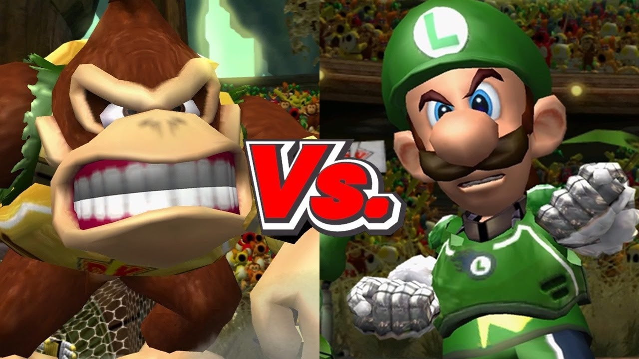 Mario Strikers Charged - Donkey Kong Vs. Luigi