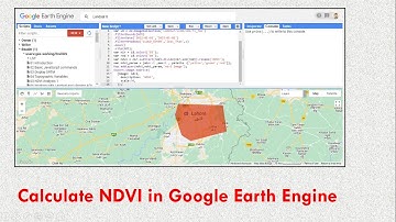 how to calculate NDVI using LANDSAT 8 in google earth engine