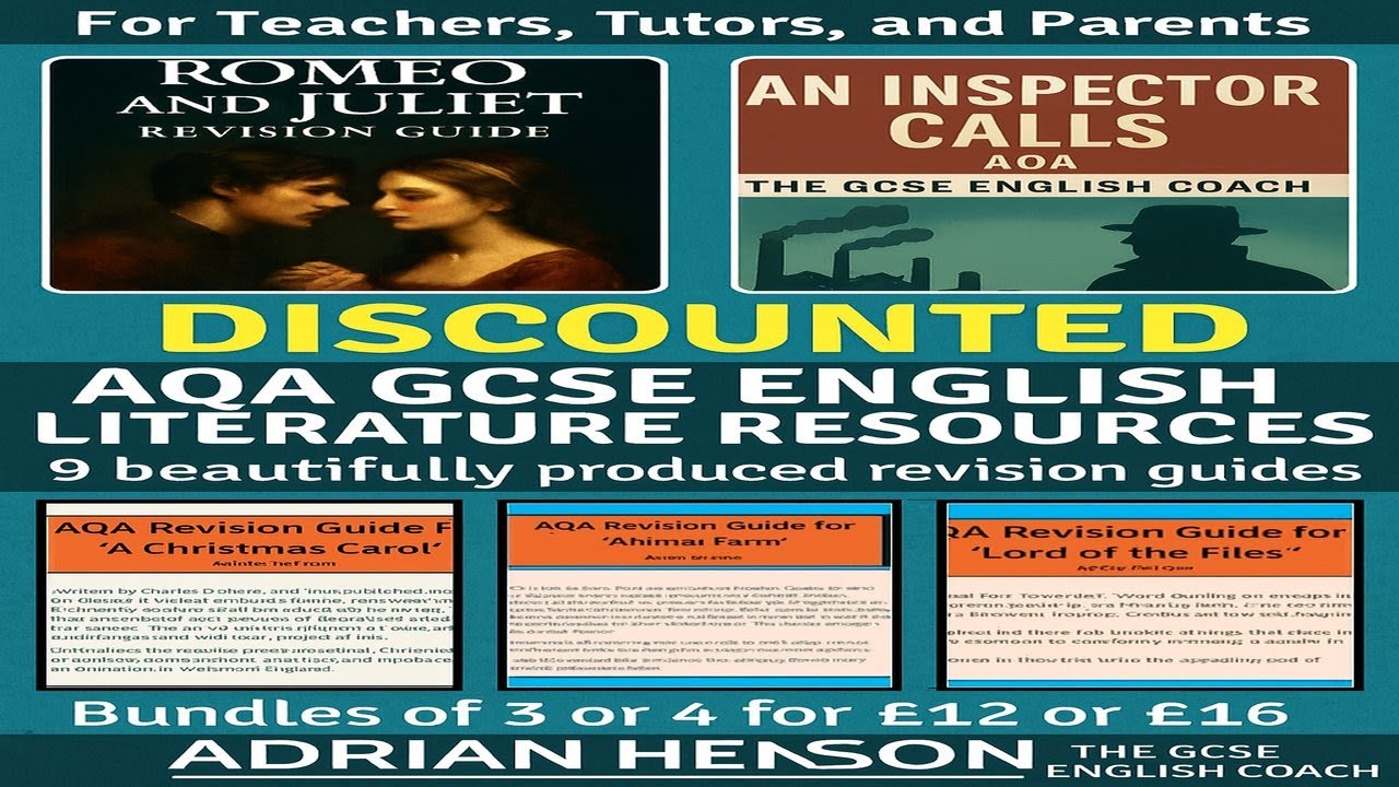 AQA GCSE English Literature Made Easy – Discounted Revision Bundles for ...