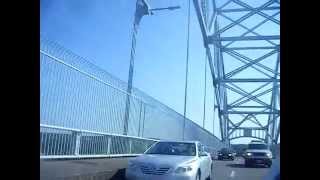 Going Over Sagamore Bridge W Music.