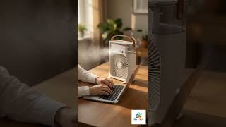 TEKCOOL Mini Cooler for Room Cooling AC Portable Mini Fan Artic Cooler with 7 Colors LED