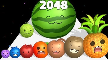 HIDE BALL : BRAIN TEASER VS WATERMELON MERGE GAME ASMR GAMEPLAY VIDEO 2024 - Mobile Game Max Levels
