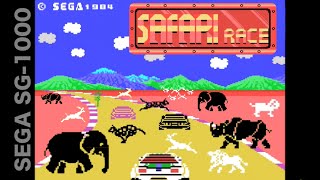 SG】サファリレース〔初見お試しプレイ〕【実況なし/セガ SG-1000/720p