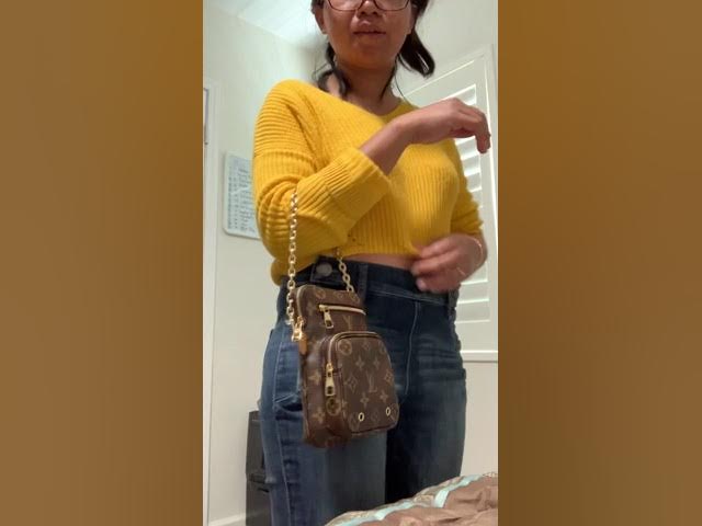 How long is the gold chain on the louis vuitton utility phone sleeve｜TikTok  Search