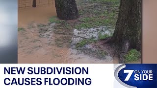 Flooding hits Elgin neighborhood due to new subdivision, residents say | FOX 7 Austin