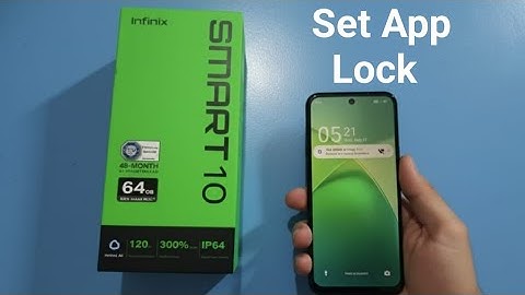 Infinix Smart 10 - How To Set App Lock