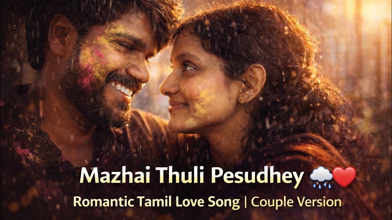 Un Peyar Solludhey ❤️ | Rain Romance Tamil Song | First Rain, First Love 🌧️ | Romantic Couple Song
