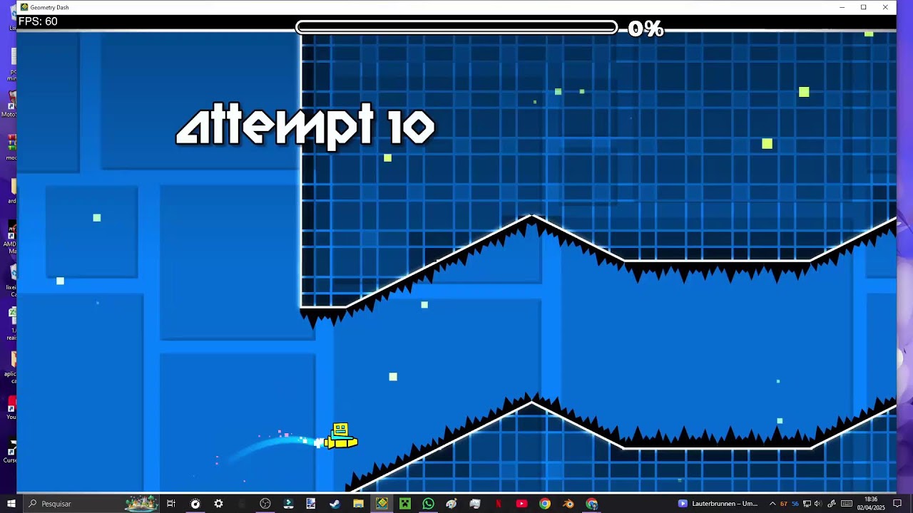 geometry dash 1 da manha - YouTube