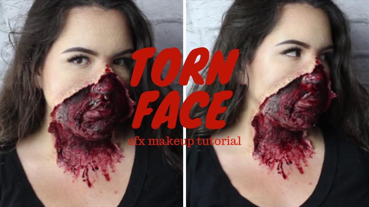 TORN FACE Sfx Makeup Tutorial YouTube