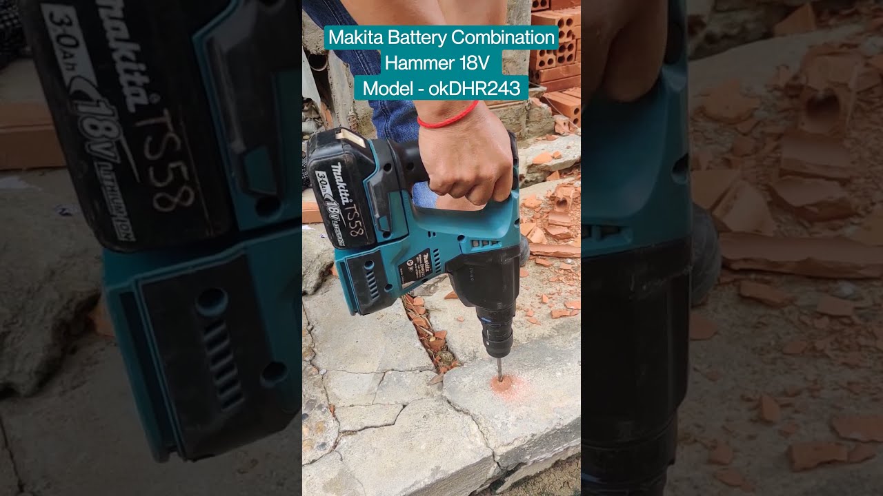 Demo Drill Concrete by Makita DHR243 YouTube
