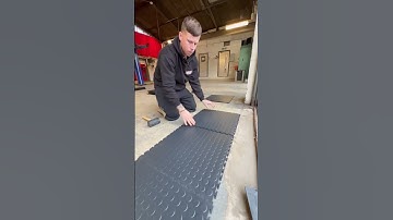 ASMR Garage Flooring Installation | Satisfying Interlocking Tile Video | Garage Flooring