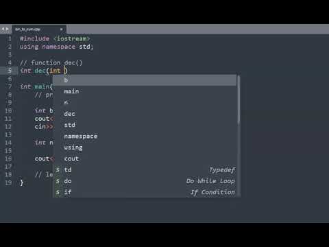 Binary to Decimal Conversion, C++ Implementation.
