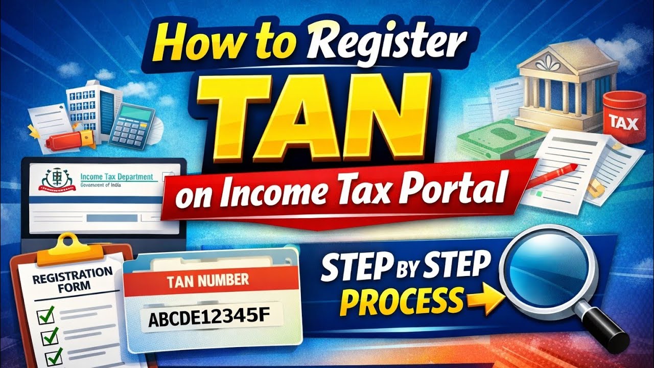How to Register TAN on Income tax portal | TAN ko kaise register kare | Step by step process✅️ | 