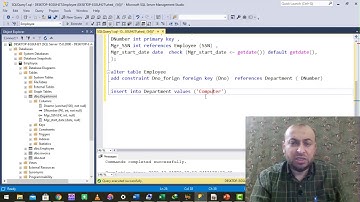 SQL Server insert statement جملة اضافة بيانات على جدول part1