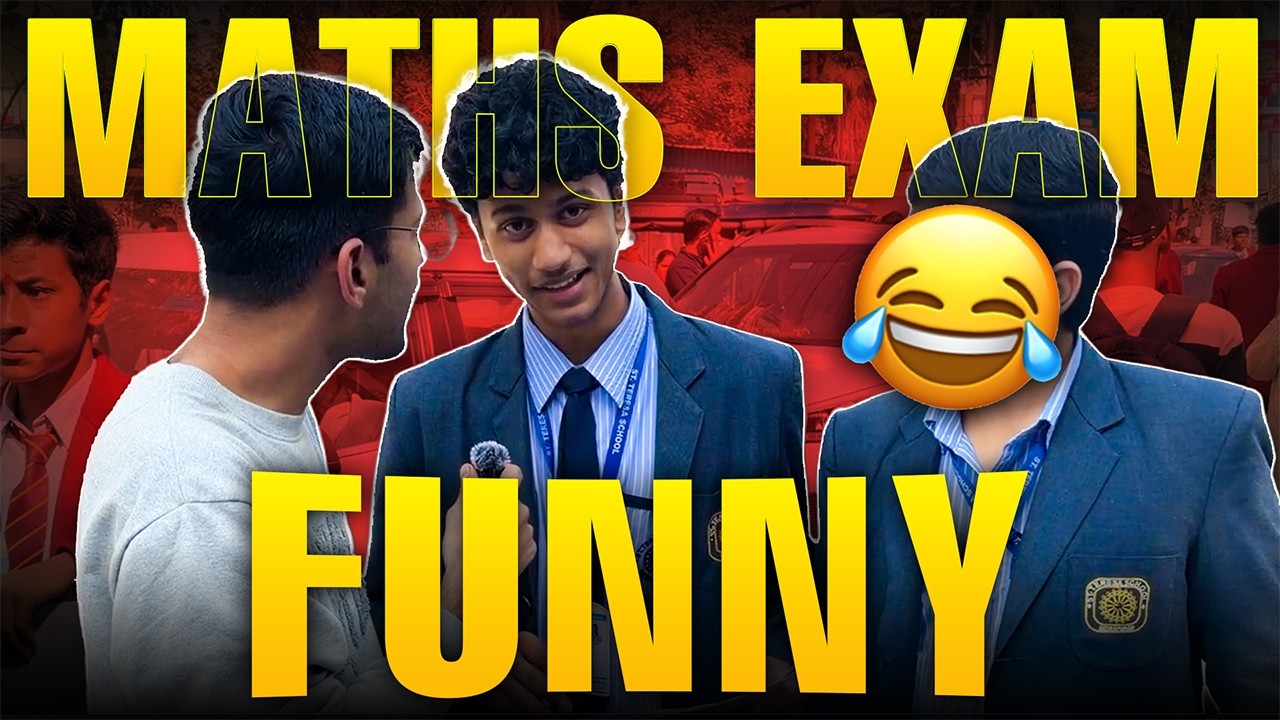 Students FUNNY REACTIONS on MATHS Exam😂😱 Class 10🔥 Cheating? Lengthy? MCQ? 😭 CBSE BOARDS 17 FEB 2026