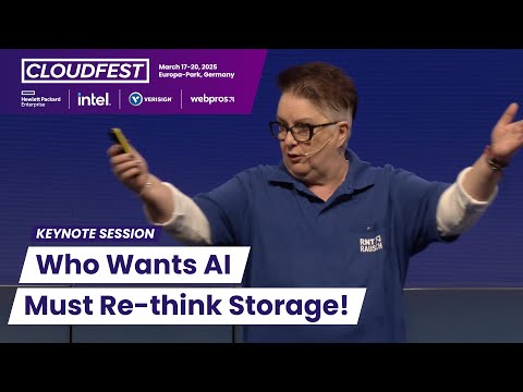 Whoever Wants AI Must Re-think Storage! RNT Rausch at CloudFest 2025 - video from CloudFest