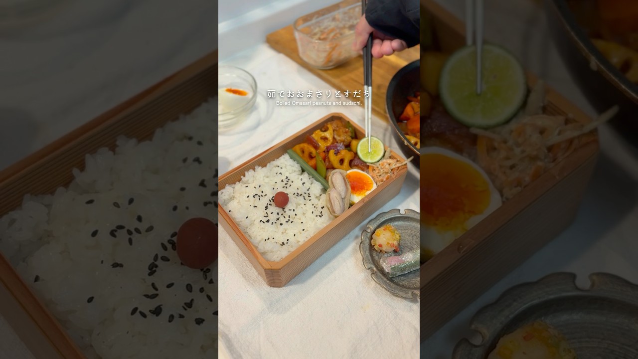 豚こまボールの甘酢弁当𓃟#お弁当#lunchbox #bento#shorts