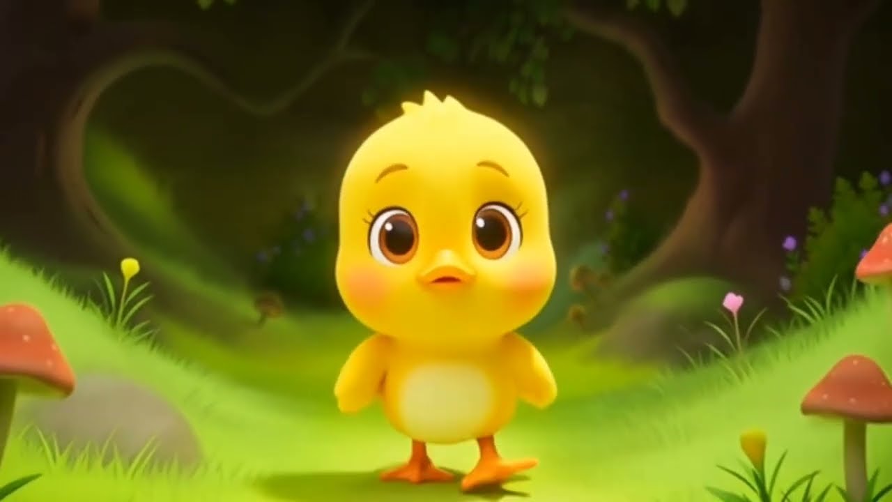 Little duck and cherry 🍒🍒🍒/cartoon story for kids 