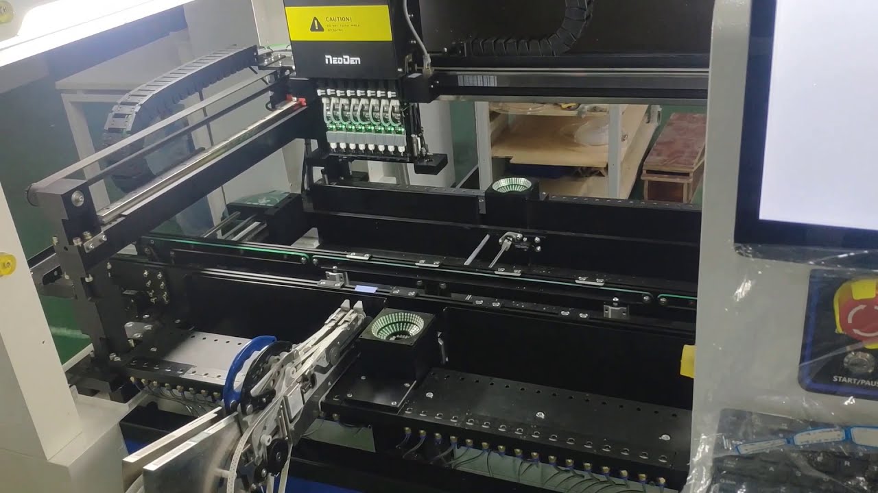 2-2.File import panelized board on 8 working heads Pick and place machine K1830