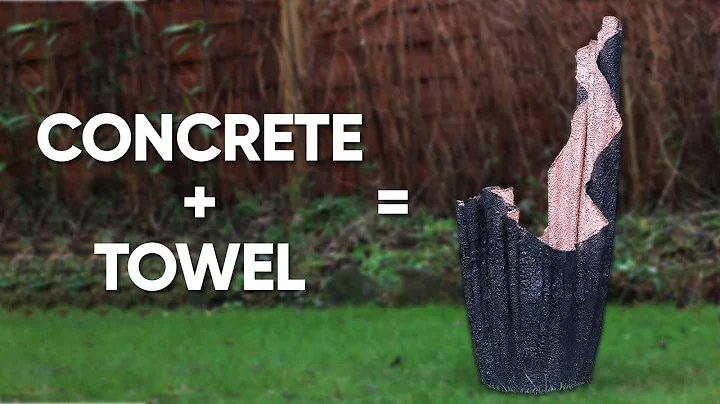 Unique DIY Concrete Planters | Use Old Towels & Cement
