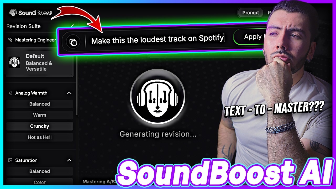 SoundBoost: Prompt-Based AI Mastering Studio Launches New V4